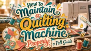 How to Maintain a Quilting Machine Properly: a Full Guide 2 how to maintain a quilting machine properly