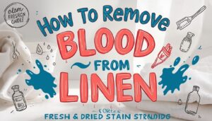 how to remove blood from linen how to remove blood from linen
