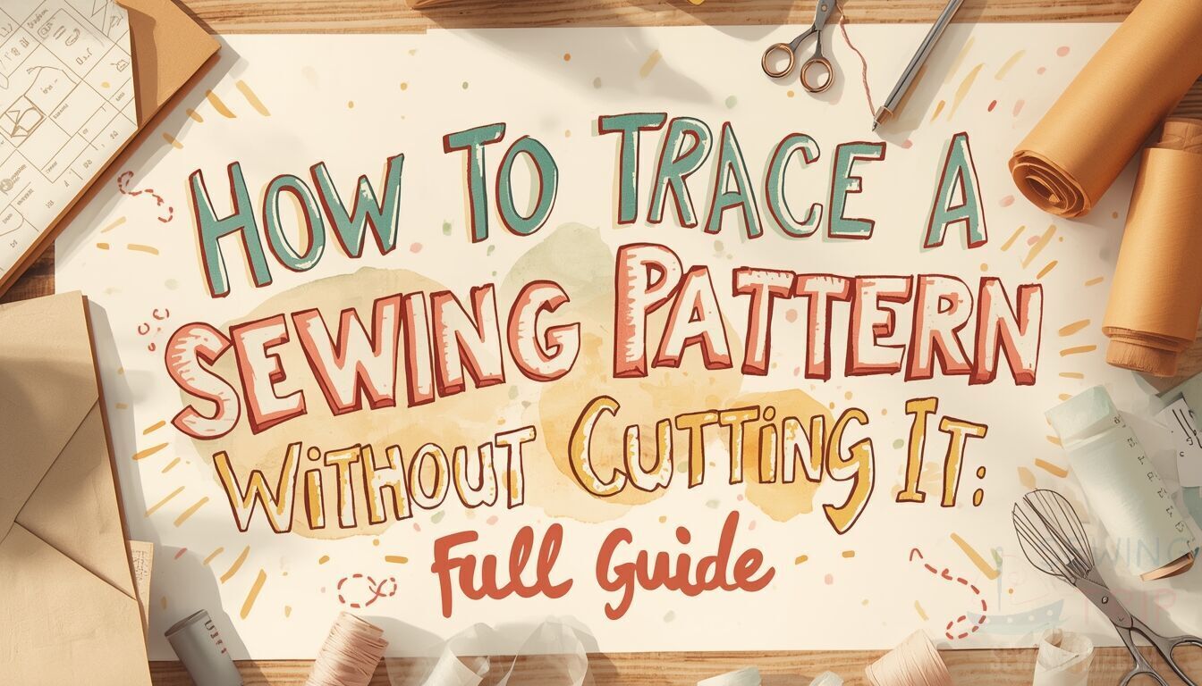 how to trace a sewing pattern without cutting