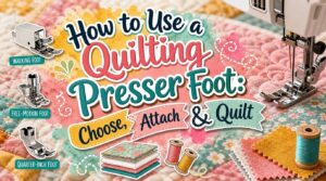 How to Use a Quilting Presser Foot: Choose, Attach & Quilt 4 how to use a quilting presser foot