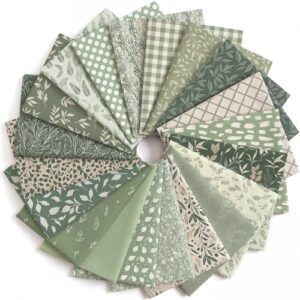 Top 8 Quilting Fabrics for Traditional Patterns You'll Love 8 HunnmingRe 20 Pcs 10''x10'' Sage B0DXTZJG7C