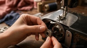 insert bobbin correctly insert bobbin correctly