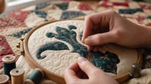 keep stitches nearly invisible on the quilt top keep stitches nearly invisible on the quilt top