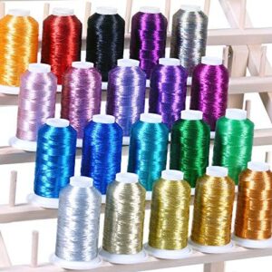 Best Needle for Metallic Thread: Top 7 Picks + Pro Tips 1 Large 1100yds Machine Metallic Embroidery B0052PPJI6