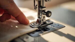 lower the presser foot lever until it clicks lower the presser foot lever until it clicks