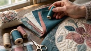 match thread color to the appliqué fabric match thread color to the appliqué fabric