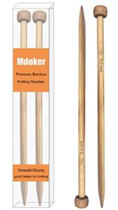 8 Best Bamboo Knitting Needles for Smooth, Eco-Friendly Crafts 4 Mdoker Bamboo Knitting Needle Straight B09LGY2MLS