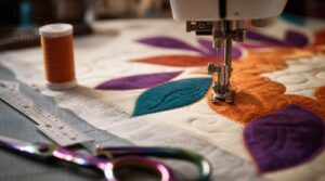 narrow zig-zag stitching narrow zig-zag stitching