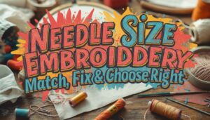 Needle Size for Embroidery Thread: Match, Fix & Choose Right 2 needle size for embroidery thread
