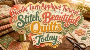 Needle Turn Appliqué Tutorial: Stitch Beautiful Quilts Today 26 needle turn appliqué tutorial quilts