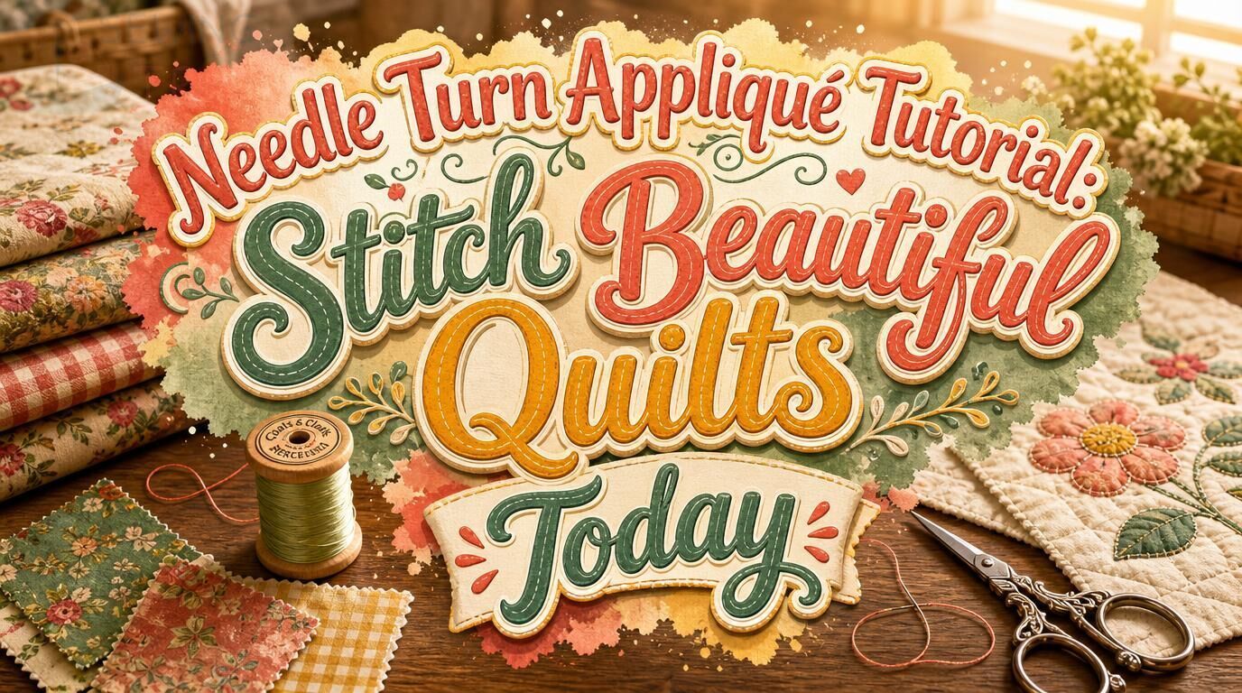 needle turn appliqué tutorial quilts