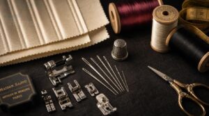 needles, thread, and presser feet needles, thread, and presser feet