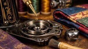 oil the bobbin race when required oil the bobbin race when required