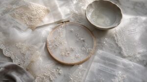 organza, tulle, lace organza, tulle, lace
