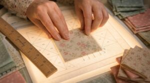 place the first fabric piece correctly place the first fabric piece correctly