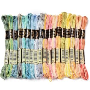 Top 9 Sewing Thread Sets for Mixed Media Artists in 2026 6 Rainbow Gradient Color Cross Stitch B0DHNTPKPR