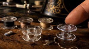 replace damaged bobbins replace damaged bobbins