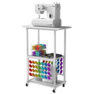 Top 9 Sewing Machine Tables for Embroidery: Find Yours in 2026 5 Rolling Craft Table with 56 B0DJGXSXN5
