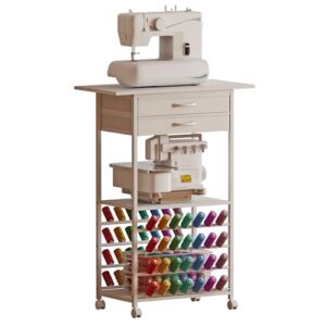 Top 9 Sewing Machine Tables for Embroidery: Find Yours in 2026 3 Rolling Sewing Machine Table with B0G4CPNTRG