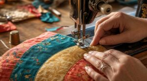 sewing slowly with needle-down control sewing slowly with needle-down control