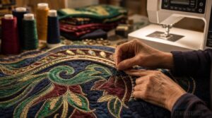 stitch by hand or machine stitch by hand or machine