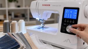 stitch length, width, and lcd display controls stitch length, width, and lcd display controls