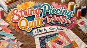 String Piecing Quilt Technique: a Step-by-Step Guide 2 string piecing quilt technique