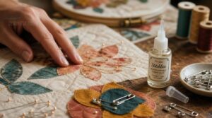 temporary placement with pins or washable glue temporary placement with pins or washable glue