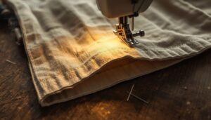 topstitching the opening for durability topstitching the opening for durability