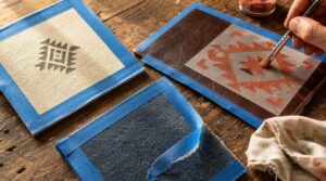 using tape, stencils, and masking for clean edges using tape, stencils, and masking for clean edges