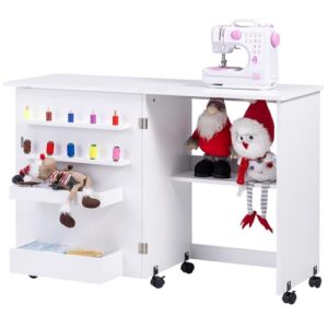 10 Best Sewing Machine Tables for Seniors: Safe & Ergonomic 6 Vividwood Folding Sewing Table, Multipurpose B0CH8F4JT1