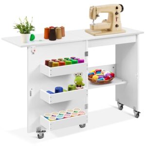 9 Best Sewing Machine Tables for Beginners: Find Yours in 2026 6 VIVOHOME Folding Sewing Craft Table, B09KY1P58J