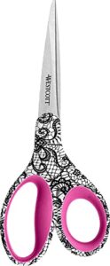 Top 5 Fabric Cutting Tools for Classroom Use: Safe & Sharp 5 Westcott Trendsetter Straight Lace Pattern B01H3LD398