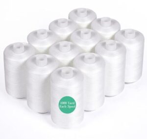 Best Sewing Threads for Home Decor: Pick, Match & Last Long 4 12 Pcs White Sewing Thread, B0D2L639PL