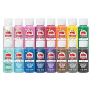 Does Acrylic Paint Wash Off Clothes? How to Remove It Fast 4 Apple Barrel, Vibrant Spectrum Collection B076CP6F36