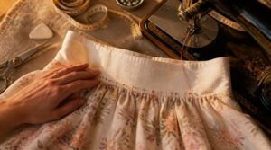 attach skirt and waistband attach skirt and waistband