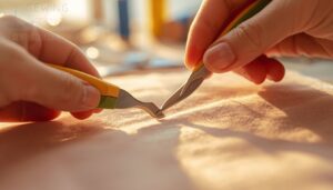 cut one stitch carefully cut one stitch carefully
