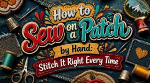 how to sew on a patch by hand how to sew on a patch by hand