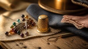 pins, thimbles, threaders pins, thimbles, threaders