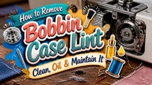 How to Remove Bobbin Case Lint: Clean, Oil & Maintain It 1 remove bobbin case lint