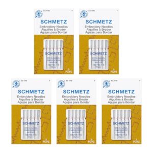 Top 10 Machine Embroidery Needles: Types, Sizes & Best Picks 1 SCHMETZ Embroidery Sewing Machine Needles B01EPOFAQ0