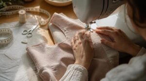 sew bodice and main seams sew bodice and main seams