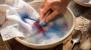 soften with soapy water soften with soapy water