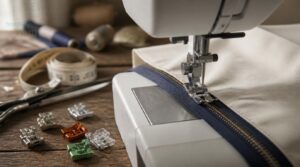 use a zipper foot for accurate stitching use a zipper foot for accurate stitching
