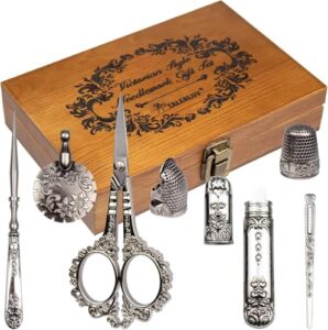 Minimalist Quilting Design Ideas: Clean, Modern & Bold 4 Vintage Embroidery Scissors Kit, Victorian B0BPNZK3FH