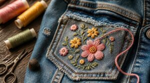add floral embroidery add floral embroidery