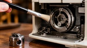 clean and maintain the bobbin area clean and maintain the bobbin area
