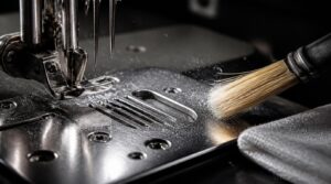 clean needle plate clean needle plate