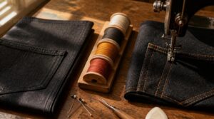 decide whether topstitching should blend or contrast decide whether topstitching should blend or contrast