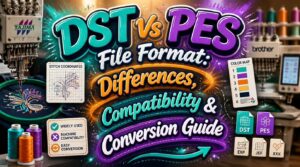 DST Vs PES File Format: Differences, Compatibility & Conversion Guide 1 dst vs pes file format